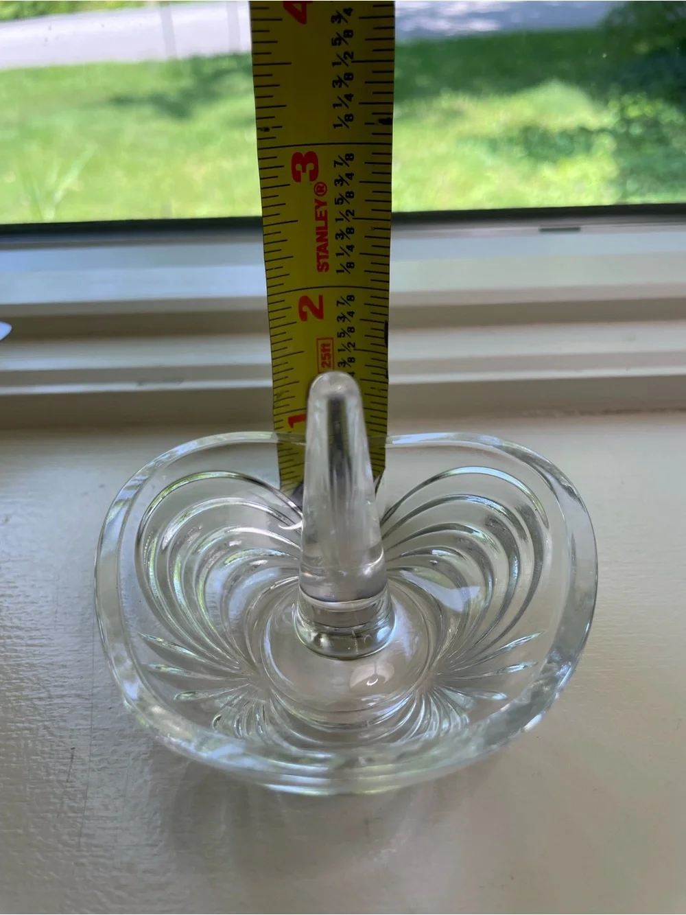 Clear Glass Ring Holder Jewelry Organizer